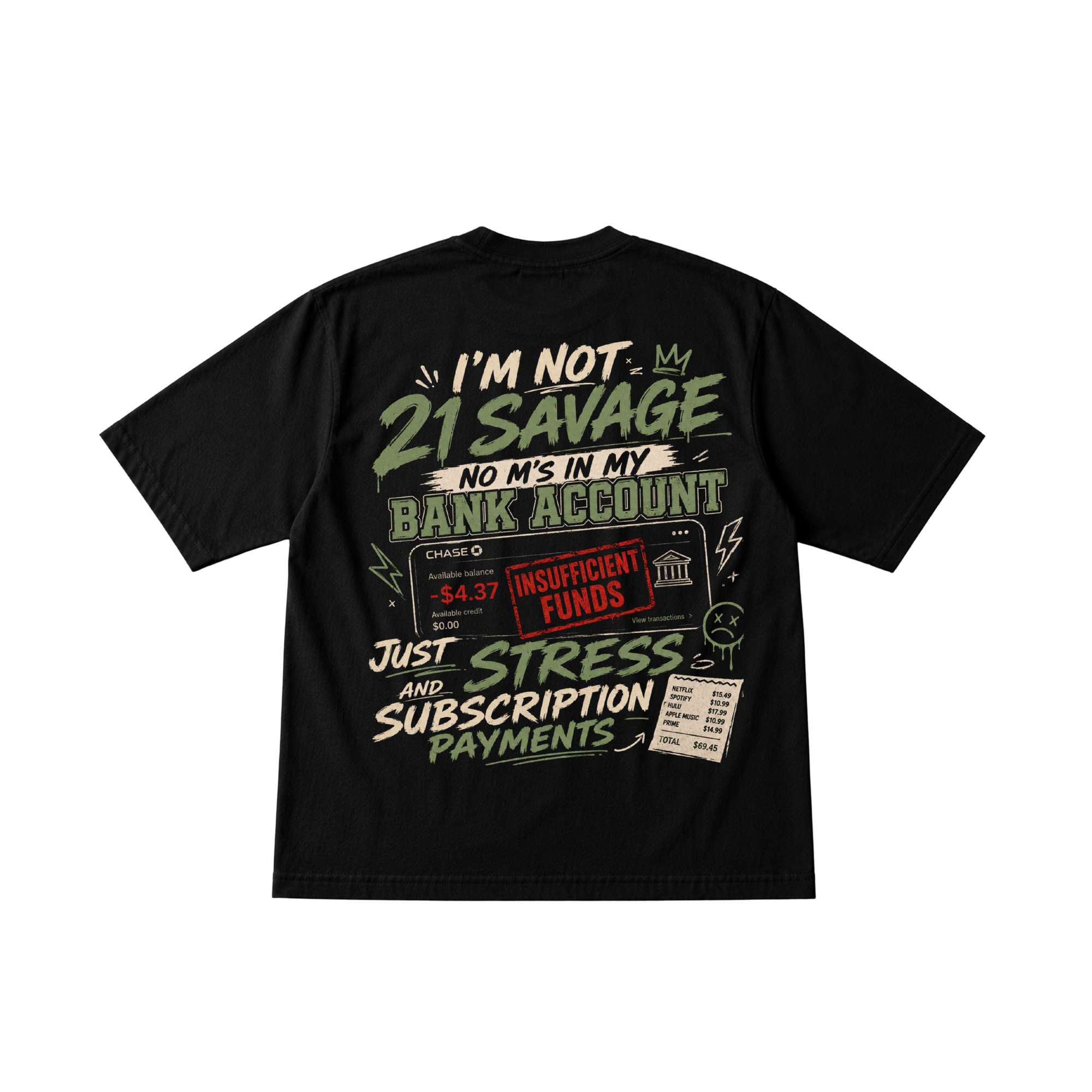 No M's in My Bank Account Tee